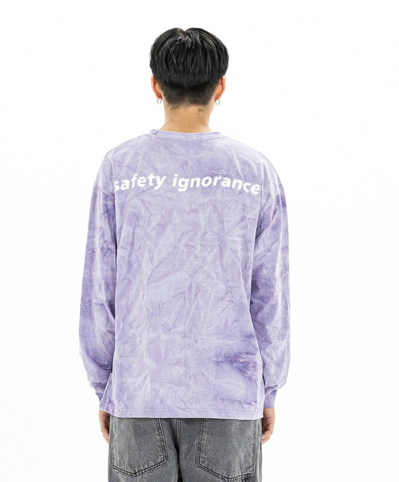マスノウン(MASSNOUN)    TIE-DYE OVERSIZED LONG SLEEVES MFZLS002-PP