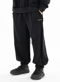 マスノウン(MASSNOUN)    REVERSE TRAINING PANTS MFZTP003-BK