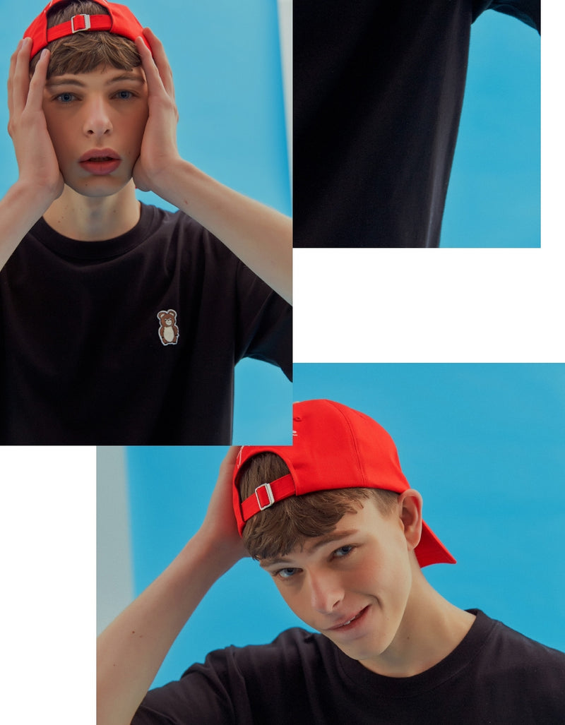 AQO_studiospace(アコスタジオスペース)  AQO ERIC BEAR BALLCAP RED