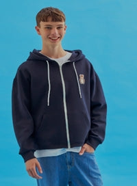 AQO_studiospace(アコスタジオスペース)  AQO ERIC BEAR HOODIE ZIP-UP NAVY