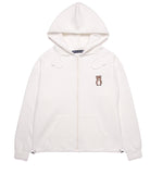 AQO_studiospace(アコスタジオスペース)  AQO ERIC BEAR HOODIE ZIP-UP IVORY