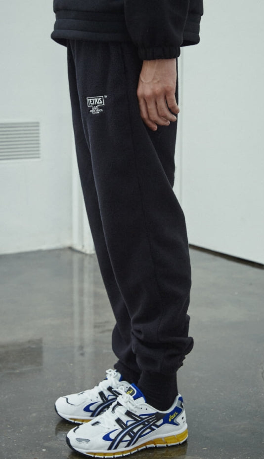AQO_studiospace(アコスタジオスペース)  AQOXTETRIS FLEECE PANTS BLACK
