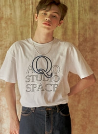 AQO_studiospace(アコスタジオスペース)  AQO Q LOGO T SHIRT WHITE