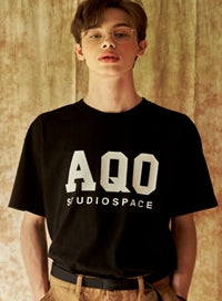 AQO_studiospace(アコスタジオスペース)  AQO BIG LOGO T SHIRT BLACK