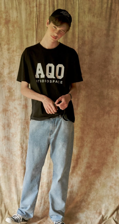 AQO_studiospace(アコスタジオスペース)  AQO BIG LOGO T SHIRT BLACK