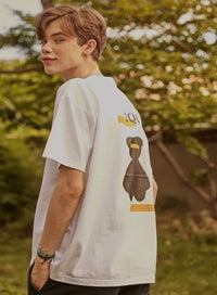 AQO_studiospace(アコスタジオスペース)  AQO BEAR T SHIRT ORANGE