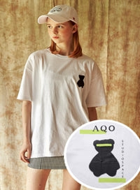 AQO_studiospace(アコスタジオスペース)  AQO BEAR T SHIRT LIME