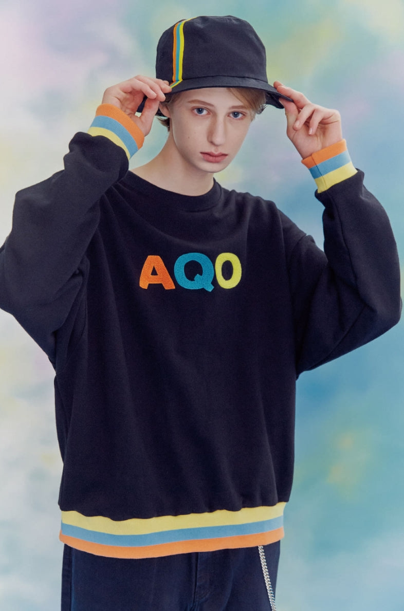 AQO_studiospace(アコスタジオスペース) AQO LUCKY SWEATSHIRTS BLACK