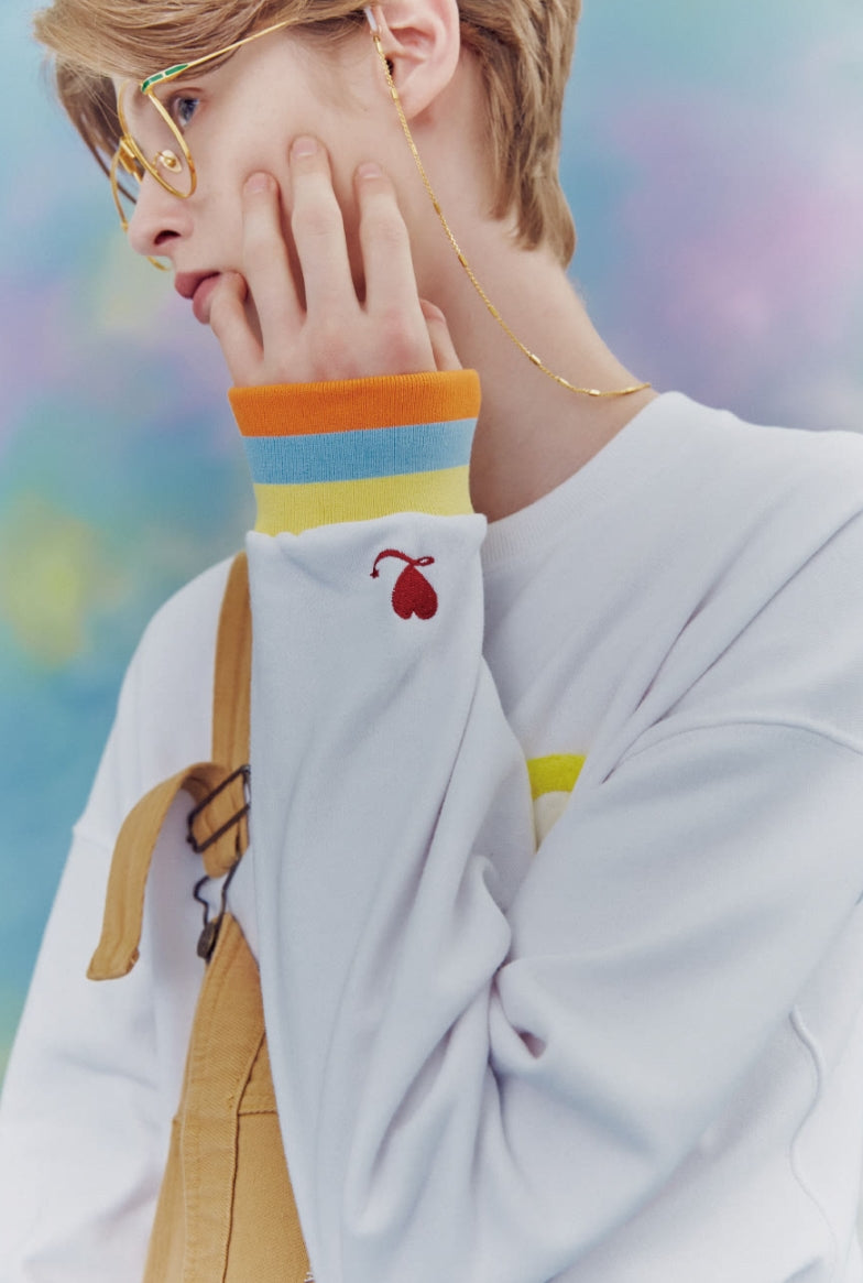 AQO_studiospace(アコスタジオスペース) AQO LUCKY SWEATSHIRTS WHITE