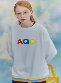 AQO_studiospace(アコスタジオスペース) AQO LUCKY SWEATSHIRTS WHITE