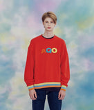 AQO_studiospace(アコスタジオスペース) AQO LUCKY SWEATSHIRTS RED