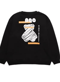 AQO_studiospace(アコスタジオスペース) AQO BEAR SWEATSHIRTS BLACK