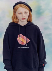 AQO_studiospace(アコスタジオスペース)  AQO TEDDY HOODIE BLACK