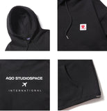 AQO_studiospace(アコスタジオスペース)  AQO FLIGHT HOODIE BLACK