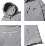 AQO_studiospace(アコスタジオスペース)  AQO FLIGHT HOODIE GREY