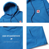 AQO_studiospace(アコスタジオスペース)  AQO FLIGHT HOODIE BLUE