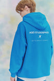 AQO_studiospace(アコスタジオスペース)  AQO FLIGHT HOODIE BLUE