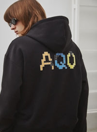 AQO_studiospace(アコスタジオスペース) AQOXTETRIS BOXLOGO HOODIE BLACK