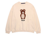 AQO_studiospace(アコスタジオスペース) AQO ERIC BEAR SWEATSHIRTS IVORY