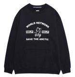 AQO_studiospace(アコスタジオスペース) AQO ARC GRAPHIC SWEATSHIRTS NAVY