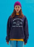 AQO_studiospace(アコスタジオスペース) AQO ARC GRAPHIC SWEATSHIRTS NAVY