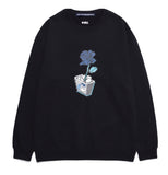 AQO_studiospace(アコスタジオスペース) AQO FLOWER SWEATSHIRTS NAVY