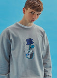 AQO_studiospace(アコスタジオスペース) AQO FLOWER SWEATSHIRTS GREY