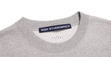 AQO_studiospace(アコスタジオスペース)  AQO SWEATSHIRTS WITH LOGO GREY