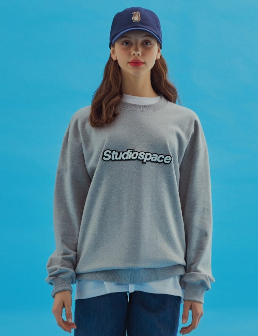 AQO_studiospace(アコスタジオスペース)  AQO SWEATSHIRTS WITH LOGO GREY