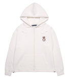 AQO_studiospace(アコスタジオスペース)  AQO ERIC BEAR HOODIE ZIP-UP IVORY