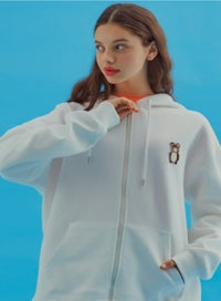 AQO_studiospace(アコスタジオスペース)  AQO ERIC BEAR HOODIE ZIP-UP IVORY