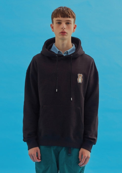 AQO_studiospace(アコスタジオスペース)  AQO ERIC BEAR HOODIE BLACK