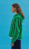 AQO_studiospace(アコスタジオスペース)  AQO ERIC BEAR HOODIE GREEN