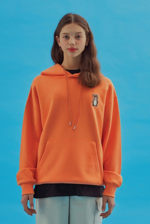 AQO_studiospace(アコスタジオスペース)  AQO ERIC BEAR HOODIE LIGHT ORANGE