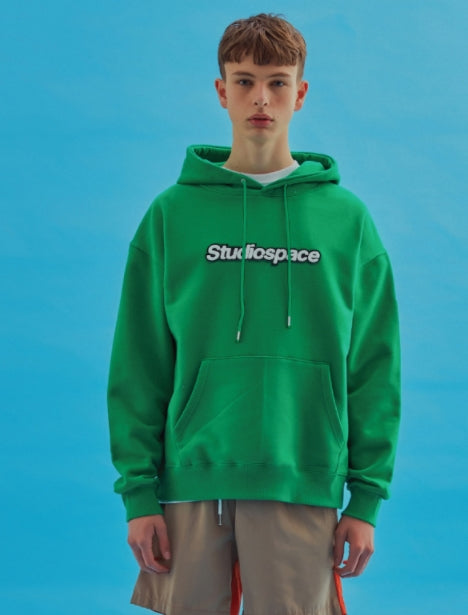 AQO_studiospace(アコスタジオスペース) AQO HOODIE WITH LOGO GREEN