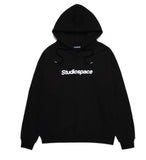 AQO_studiospace(アコスタジオスペース) AQO HOODIE WITH LOGO BLACK