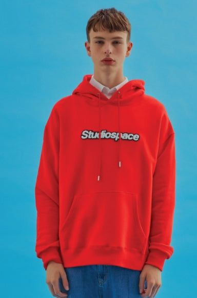 AQO_studiospace(アコスタジオスペース) AQO HOODIE WITH LOGO RED