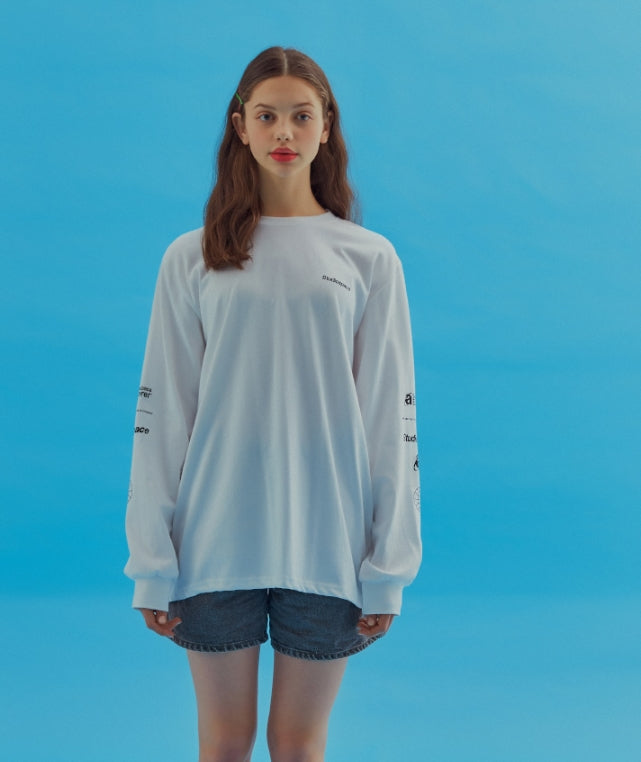 AQO_studiospace(アコスタジオスペース)  AQO EXPLORER LONG SLEEVE T-SHIRTS WHITE
