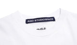 AQO_studiospace(アコスタジオスペース)  AQO CROP WITH LOGO WHITE