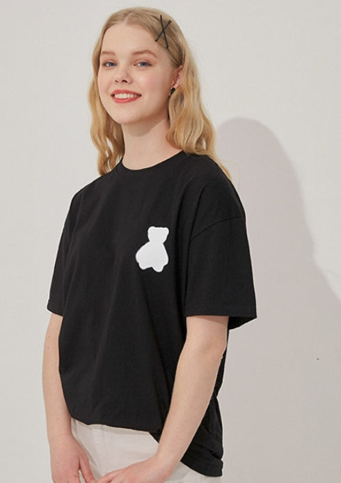 AQO_studiospace(アコスタジオスペース)  AQO BEAR T-SHIRTS BLACK