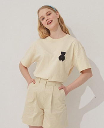 AQO_studiospace(アコスタジオスペース)  AQO BEAR T-SHIRTS IVORY