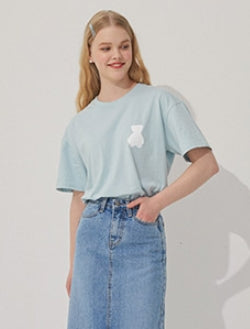 AQO_studiospace(アコスタジオスペース)  AQO BEAR T-SHIRTS SKY