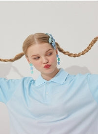 AQO_studiospace(アコスタジオスペース)  AQO GRADATION PIQUE T-SHIRTS SKY