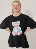 AQO_studiospace(アコスタジオスペース)  AQO CHECK BEAR T SHIRTS BLACK