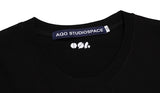 AQO_studiospace(アコスタジオスペース)  AQO CHECK BEAR T SHIRTS BLACK