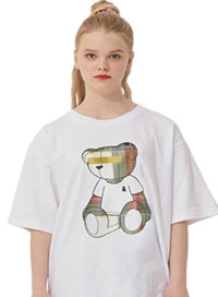 AQO_studiospace(アコスタジオスペース)  AQO CHECK BEAR T SHIRTS REDGREEN