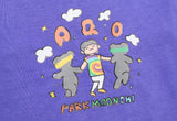 AQO_studiospace(アコスタジオスペース)  AQO X MOONCHI HAPPY T-SHIRTS PURPLE