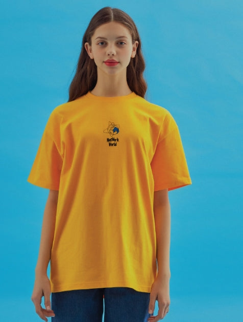 AQO_studiospace(アコスタジオスペース)  AQO NETWORK T-SHIRTS YELLOW