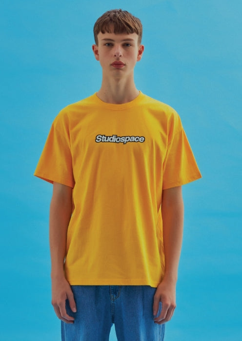 AQO_studiospace(アコスタジオスペース)  AQO T-SHIRTS WITH LOGO YELLOW