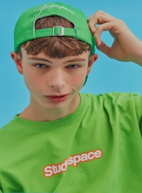 AQO_studiospace(アコスタジオスペース)  AQO T-SHIRTS WITH LOGO YELLOW GREEN